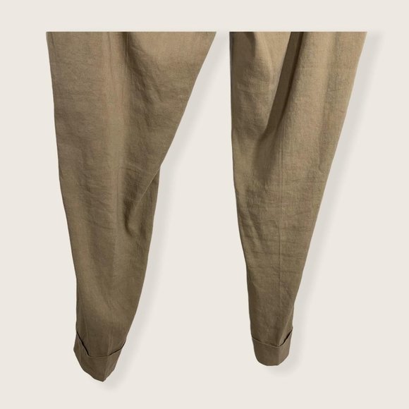 Eileen Fisher Linen Blend Pull On Tapered Pants Size 18 - Picture 6 of 13